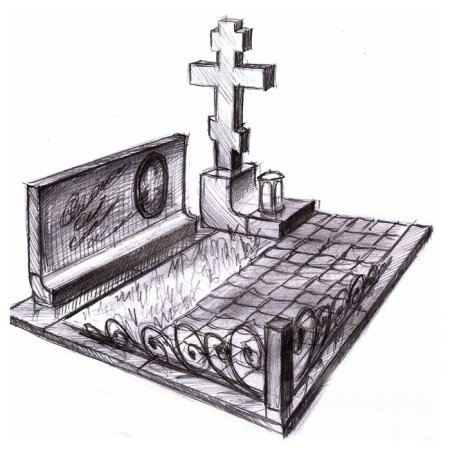 Эскизы надгробных памятников