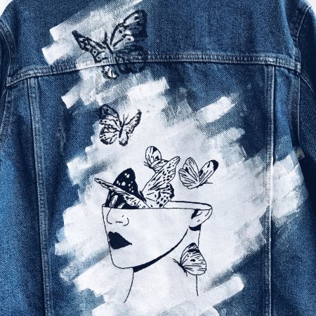 Роспись на джинсовке