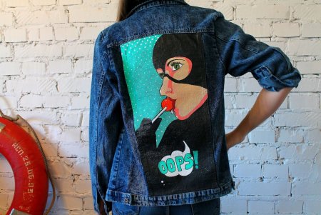 Роспись джинсовой куртки