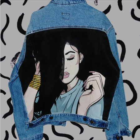 Рисунок на джинсовке