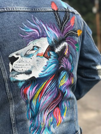 Рисование на джинсовке