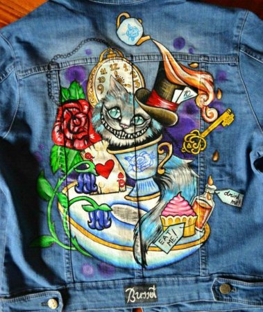 Эскизы на джинсовку