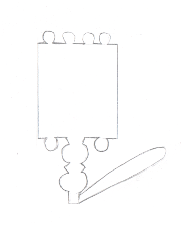 Прялка рисунок карандашом