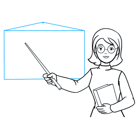 Учитель карандашом