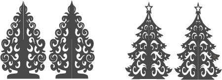 Елка DXF