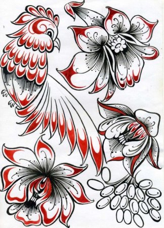 Гжель раскраска для детей