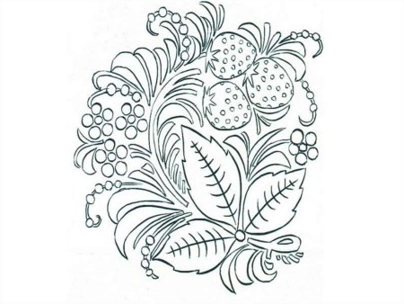 Хохломская роспись элементы Кудрины