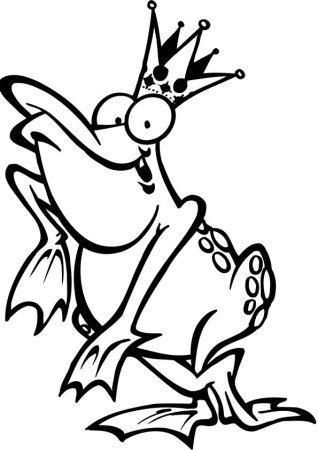 Раскраска. Царевна-лягушка