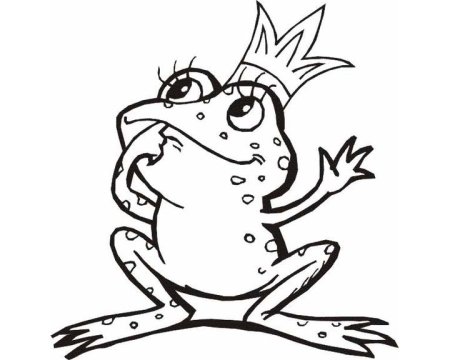 Раскраска. Царевна-лягушка