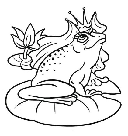 Царевна лягушка раскраска для детей