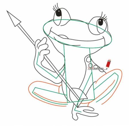 Как нарисовать царевну лягушку