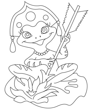 Царевна лягушка разукрашка