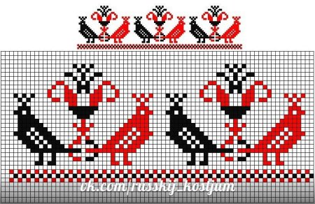 Эскиз русской вышивки