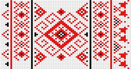 Вышивка крестиком орнаменты полотенце