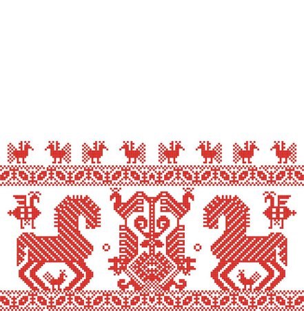 Образ коня в русской народной вышивке