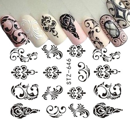 Трафарет вензеля для маникюра