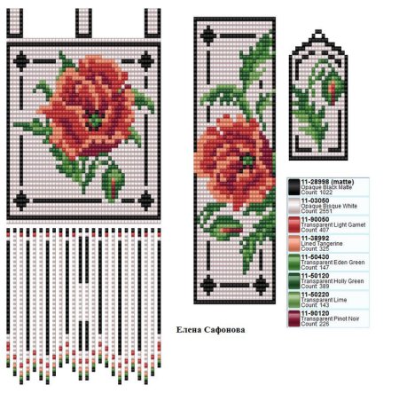 Схемы гердана из бисера для плетения на станке