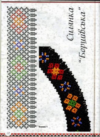 Схемы колье из бисера герданы