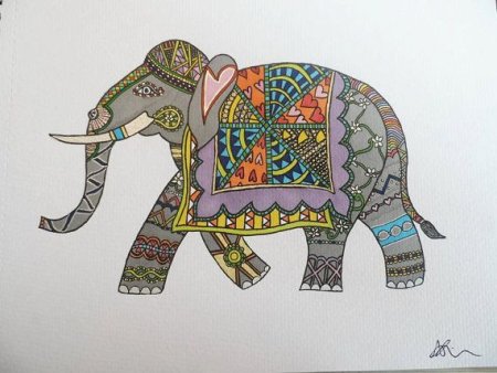 Зенарт рисование слон