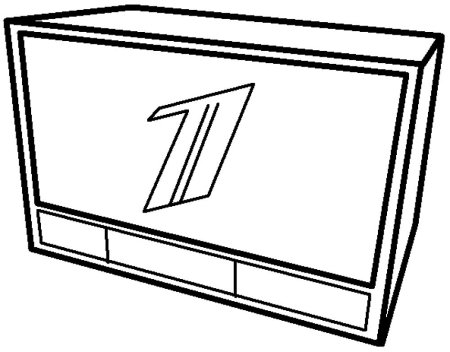 Раскраска телевизор