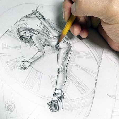 Эскиз к телепередаче рисунок