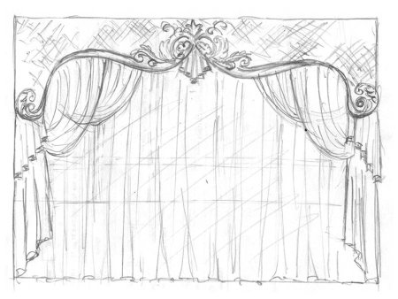 Театральный занавес эскиз