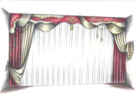 Эскизы штор