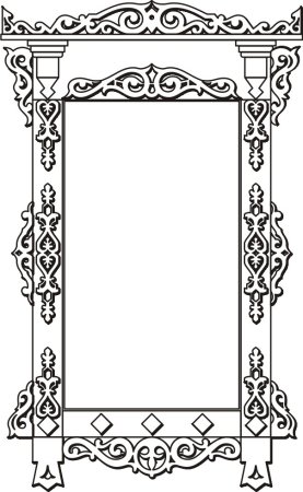 Орнамент для наличника на окна