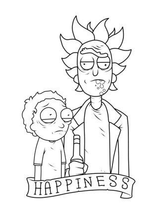 Рик и Морти скетч