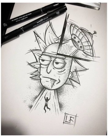 Рик Санчес эскиз