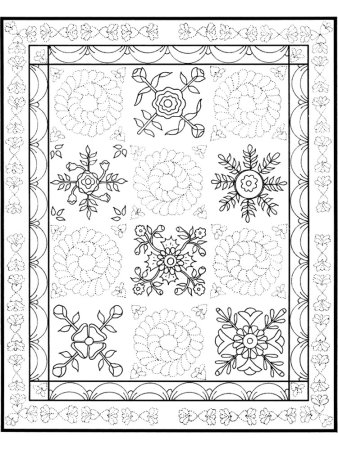 Ковер раскраска