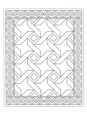 Узор в квадрате для рисования