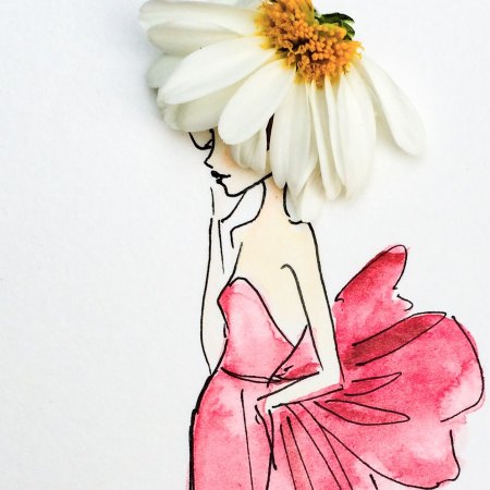 Иллюстрации фейшн цветы