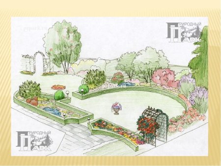 Эскиз садово парковой зоны