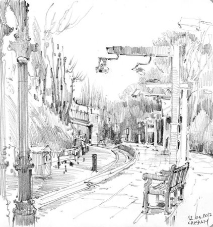 Парки карандашом