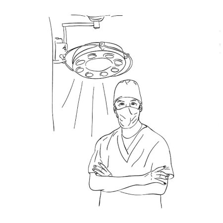 Доктор рисунок карандашом