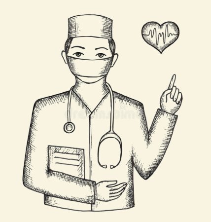 Хирург раскраска