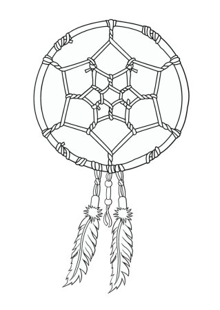 Ловец снов тату эскиз