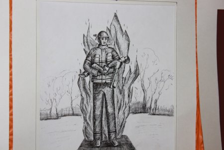 Эскиз памятника героям войны