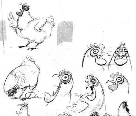 Курица скетч
