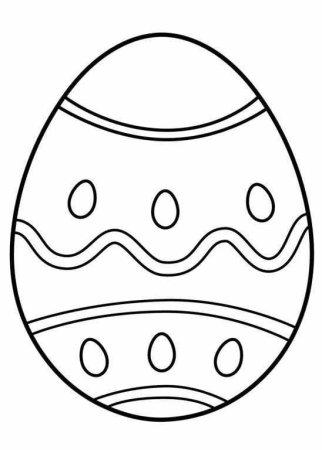 Пасхальное яйцо раскраска