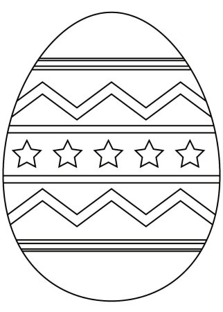 Пасхальное яйцо раскраска