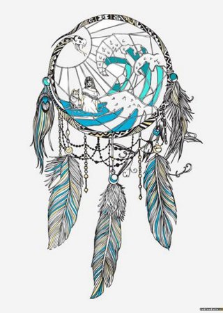 Ловец снов тату эскиз