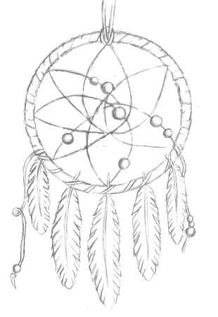 Тату Лунница Ловец снов