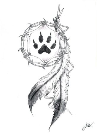 Ловец снов рисунок карандашом