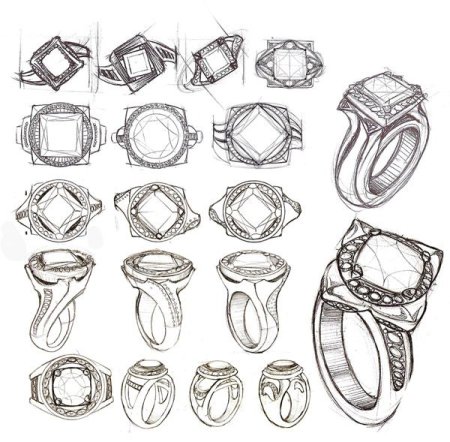 Эскизы ювелирных изделий