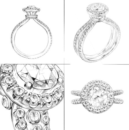 Эскизы ювелирных изделий