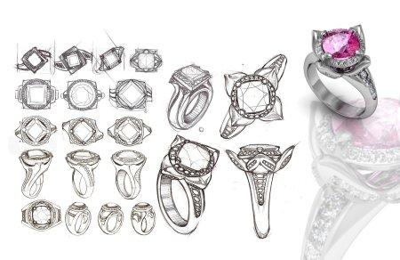 Эскизы ювелирных изделий