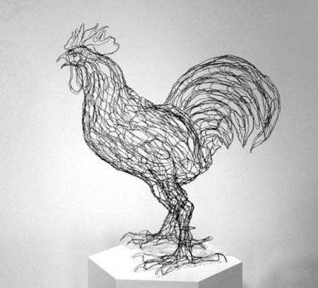 Ажурная скульптура из проволоки