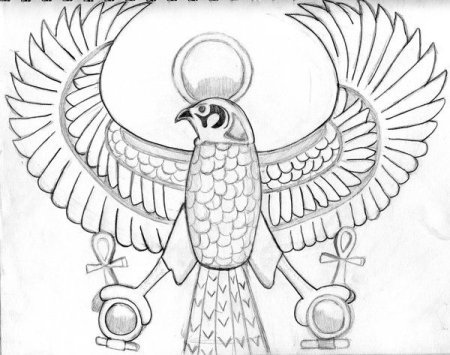 Сокол древнего Египта символ